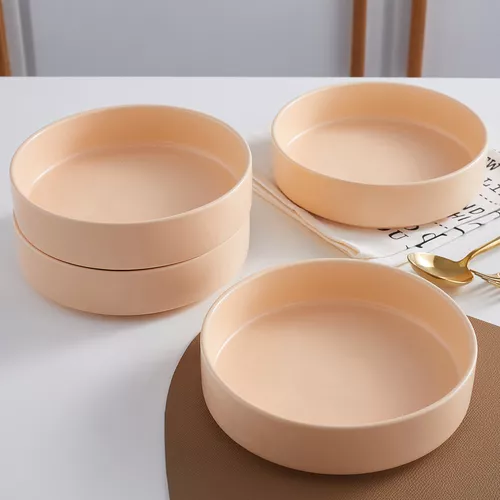 Stone Lain Stella Porcelain Round Pasta Bowls, Set of 6