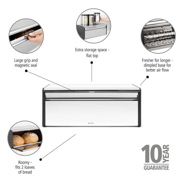 Brabantia Fall Front Bread Box - thumbnail 3