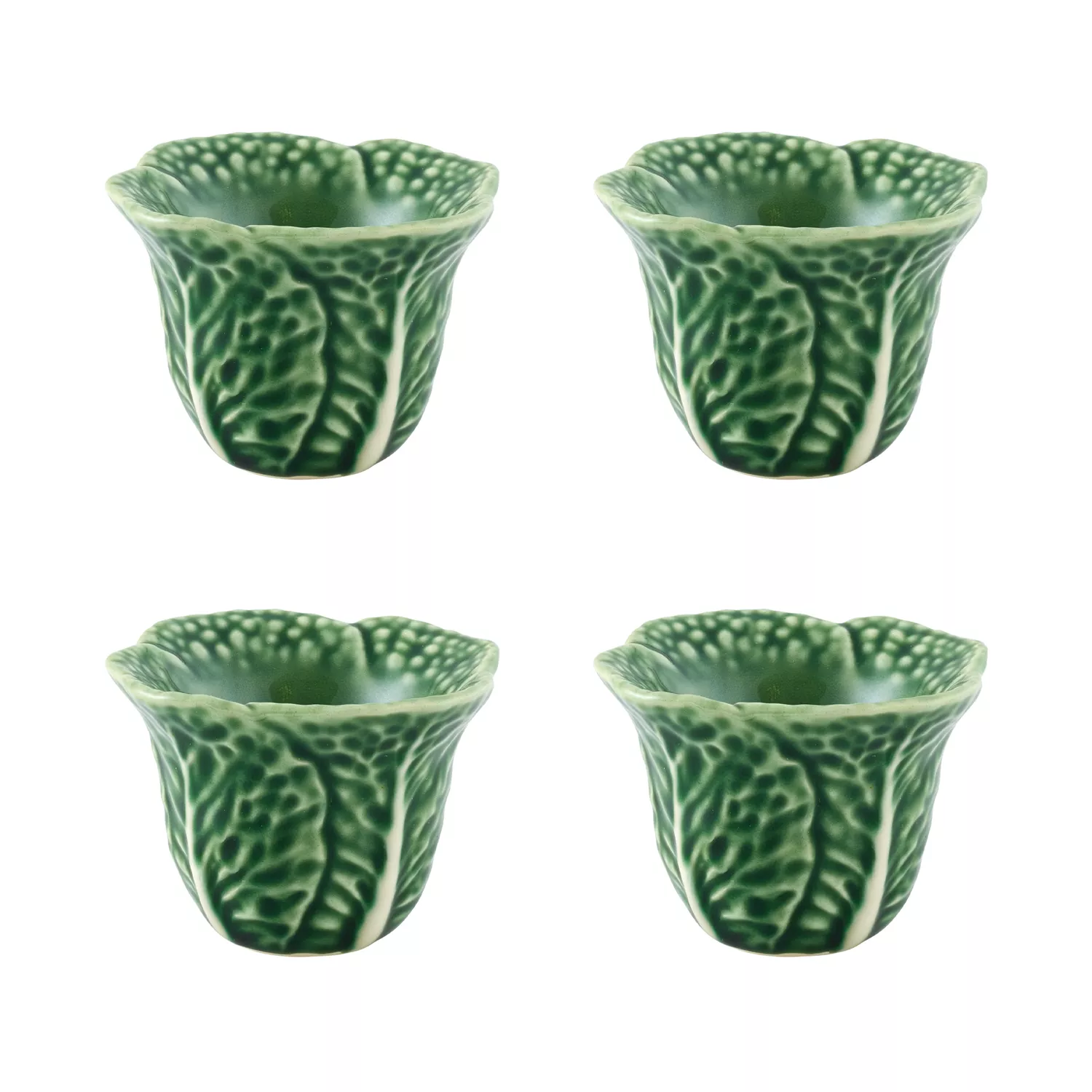 Bordallo Pinheiro Cabbage Egg Cup, Set of 4