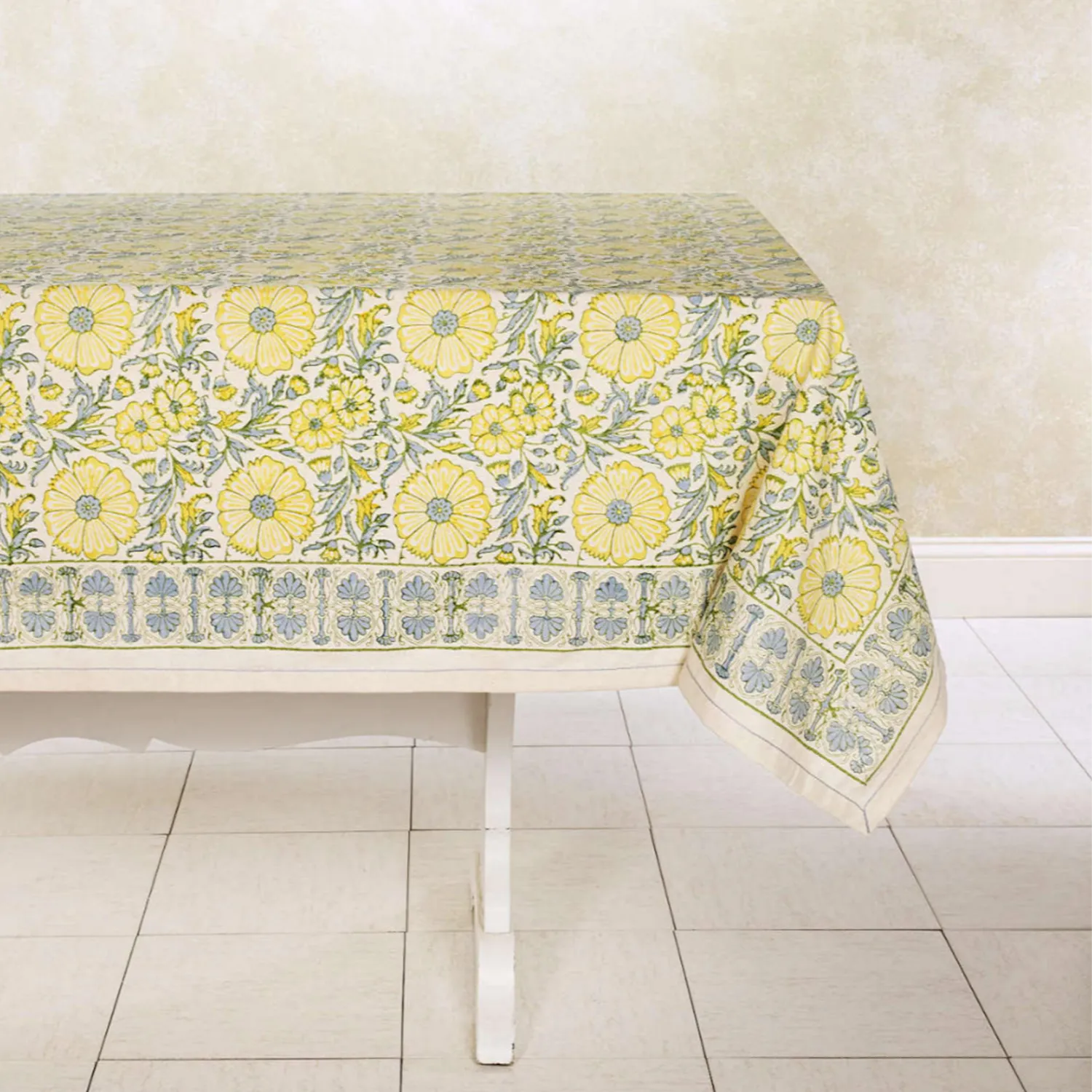 Sustainable Threads Bloom Wheat Tablecloth