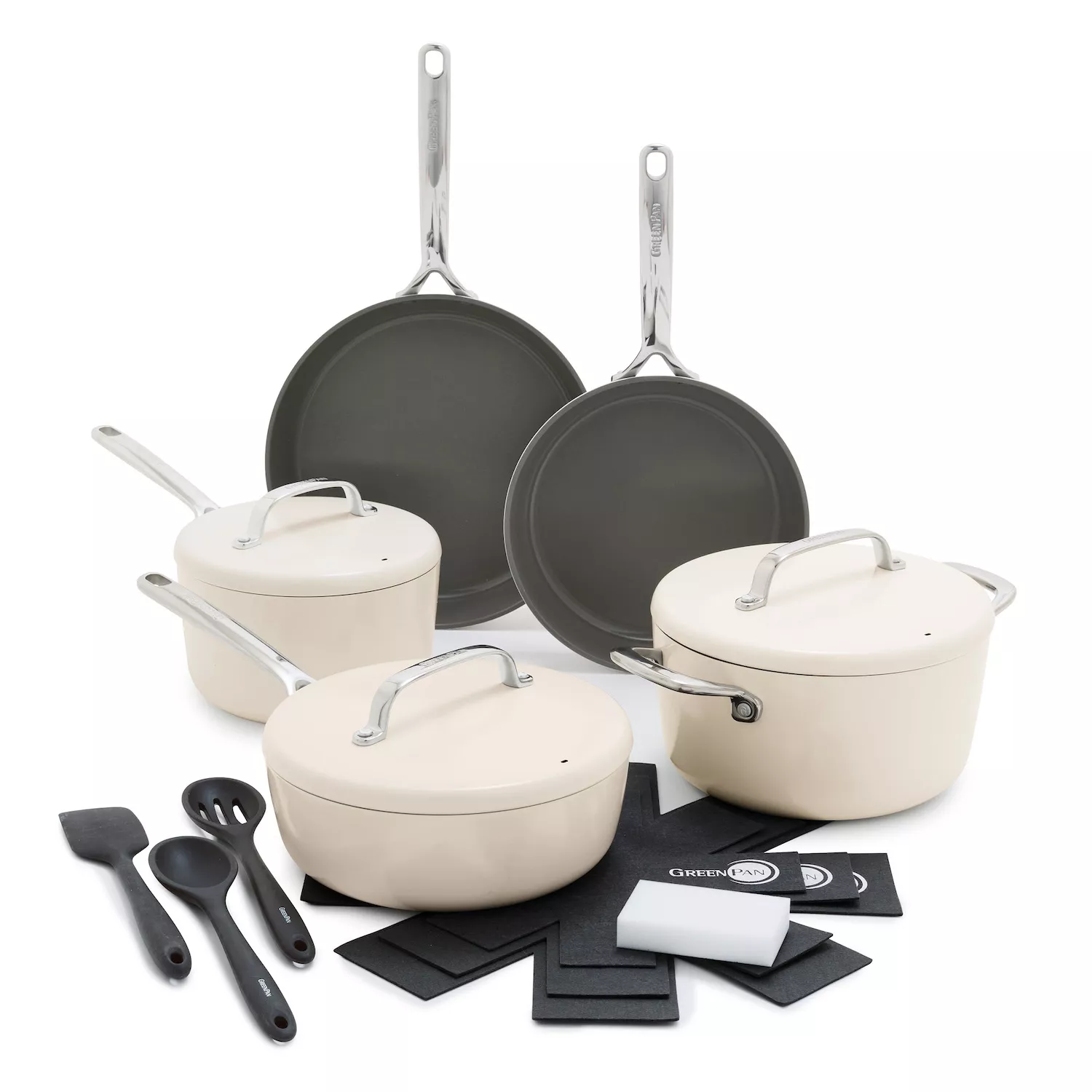 GreenPan GP5 11-Piece Cookware Set with Bonus Pan Protectors