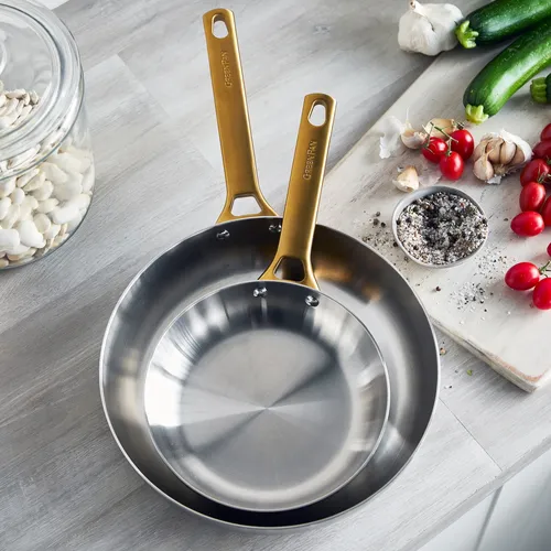 GreenPan Reserve Stainless Steel Set of 2 Skillets, 10" & 12"
