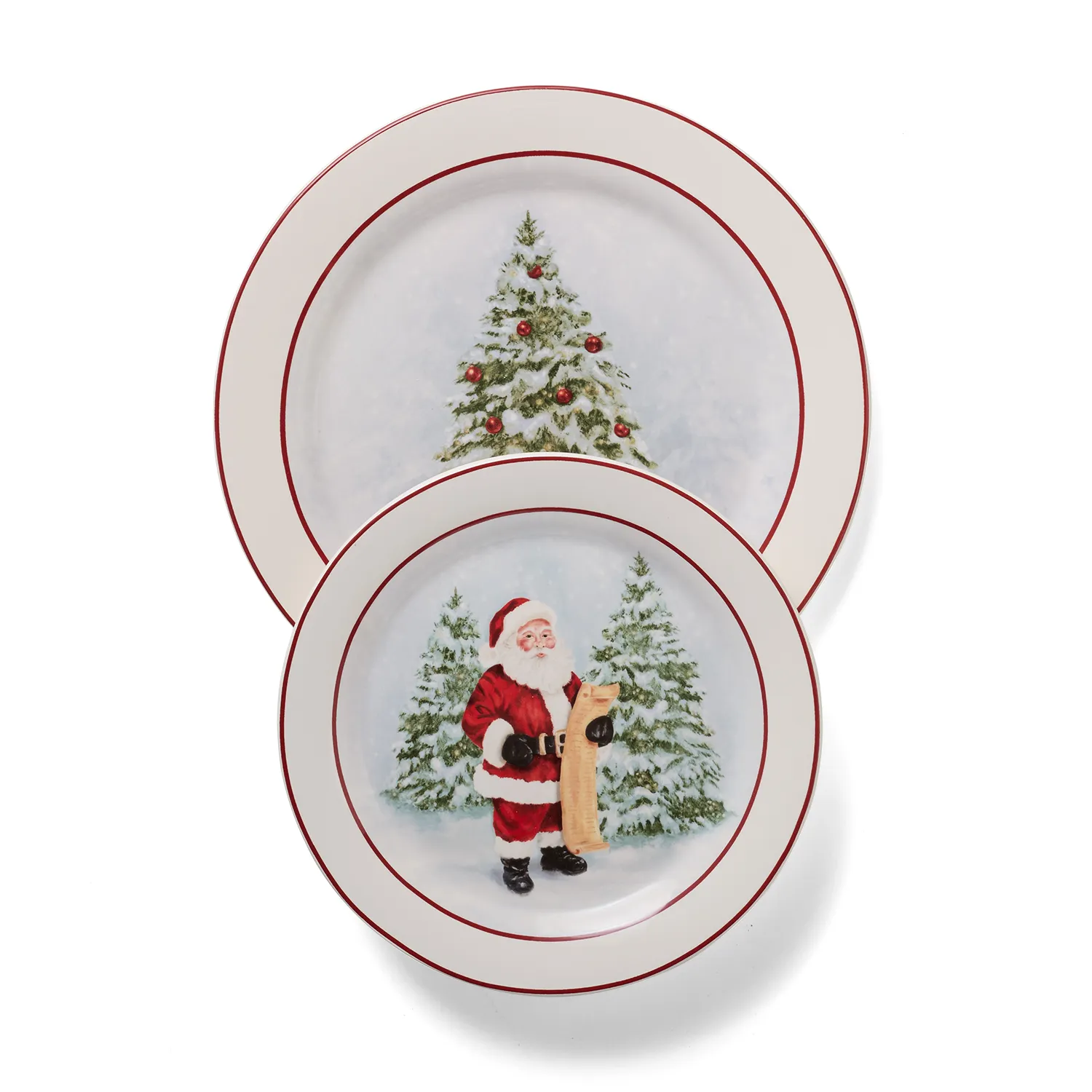 Sur la table Vintage Christmas 12-Piece Dinnerware Set