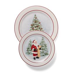 Sur la table Vintage Christmas 12-Piece Dinnerware Set