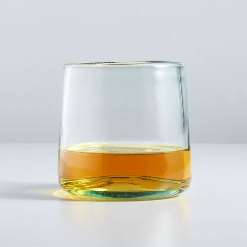 Sur La Table Recycled Green Double Old-Fashioned Glass