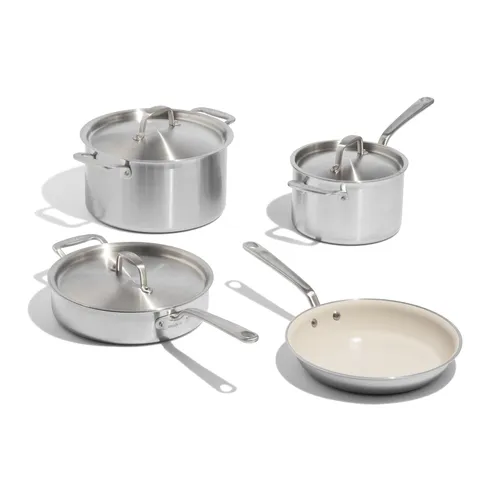 Made In CeramiClad 2.0 Non-Stick 7-Piece Cookware Set