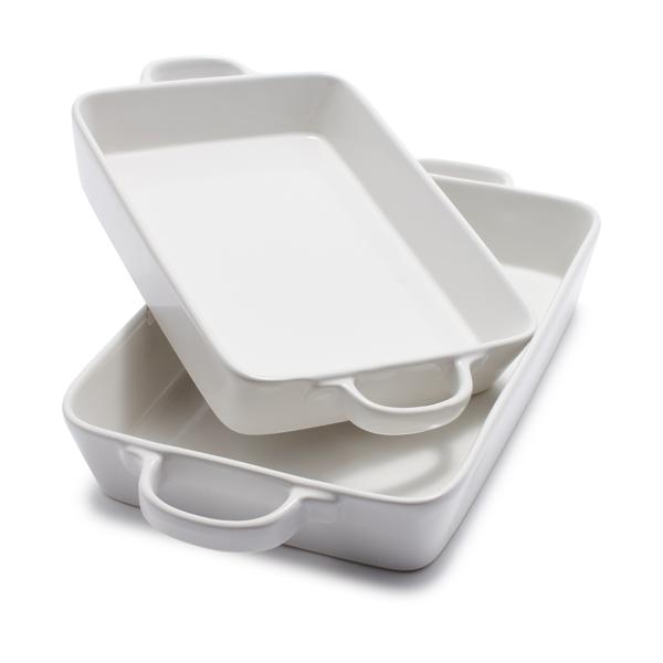 Sur La Table Stoneware 2-Piece Rectangular Baker Set