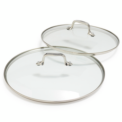 All-Clad HA1 Glass Lids, 10" & 12" Set All-Clad HA1 Glass Lids, 10" & 12" Set