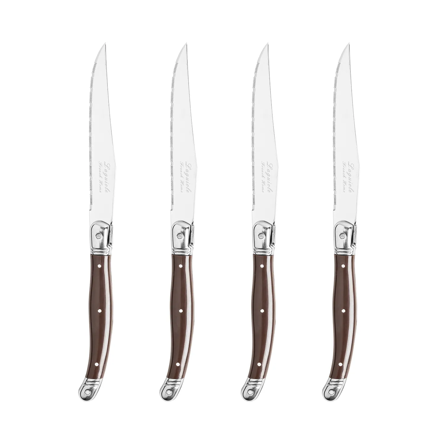 French Home Laguiole Steak Knives, Set of 4