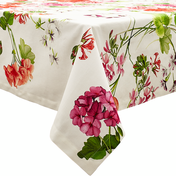 Red &#38; Pink Floral Tablecloth, 67&#34; x 67&#34;