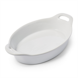 Sur La Table Oval Porcelain Baker, 1.8 qt. Just ordered a couple more to be ready for holiday serving