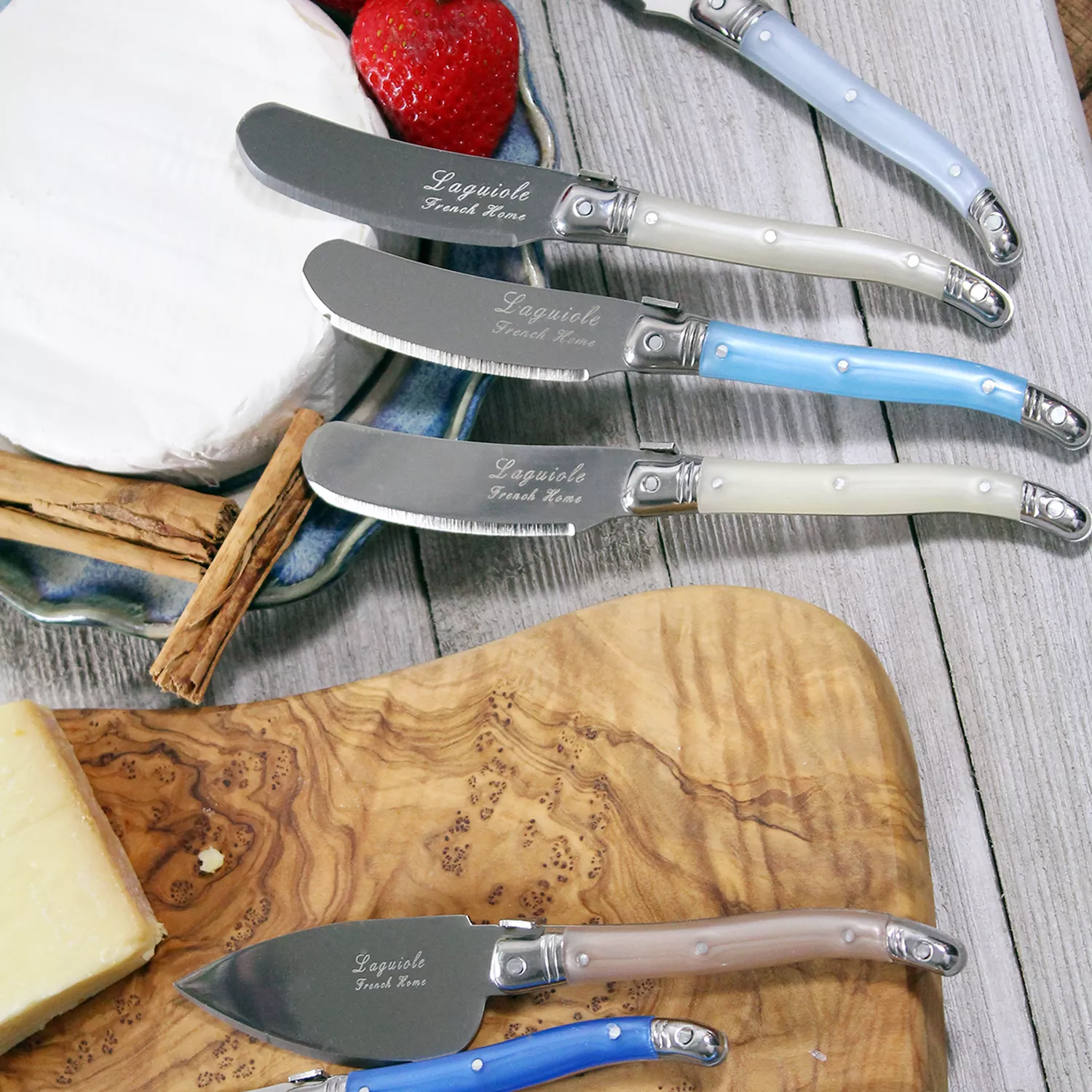 French Home 7-Piece Laguiole Cheese Knife & Spreader Set, 7 Piece