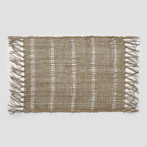 Sur La Table Woven Fringe Placemat Set