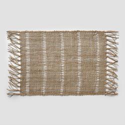 Sur La Table Woven Fringe Placemat Set