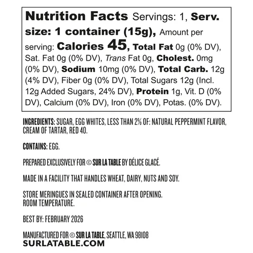 Sur La Table Peppermint Meringues