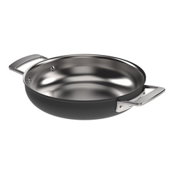 DEMEYERE Black 5 Double Handle Fry Pan, 9.5