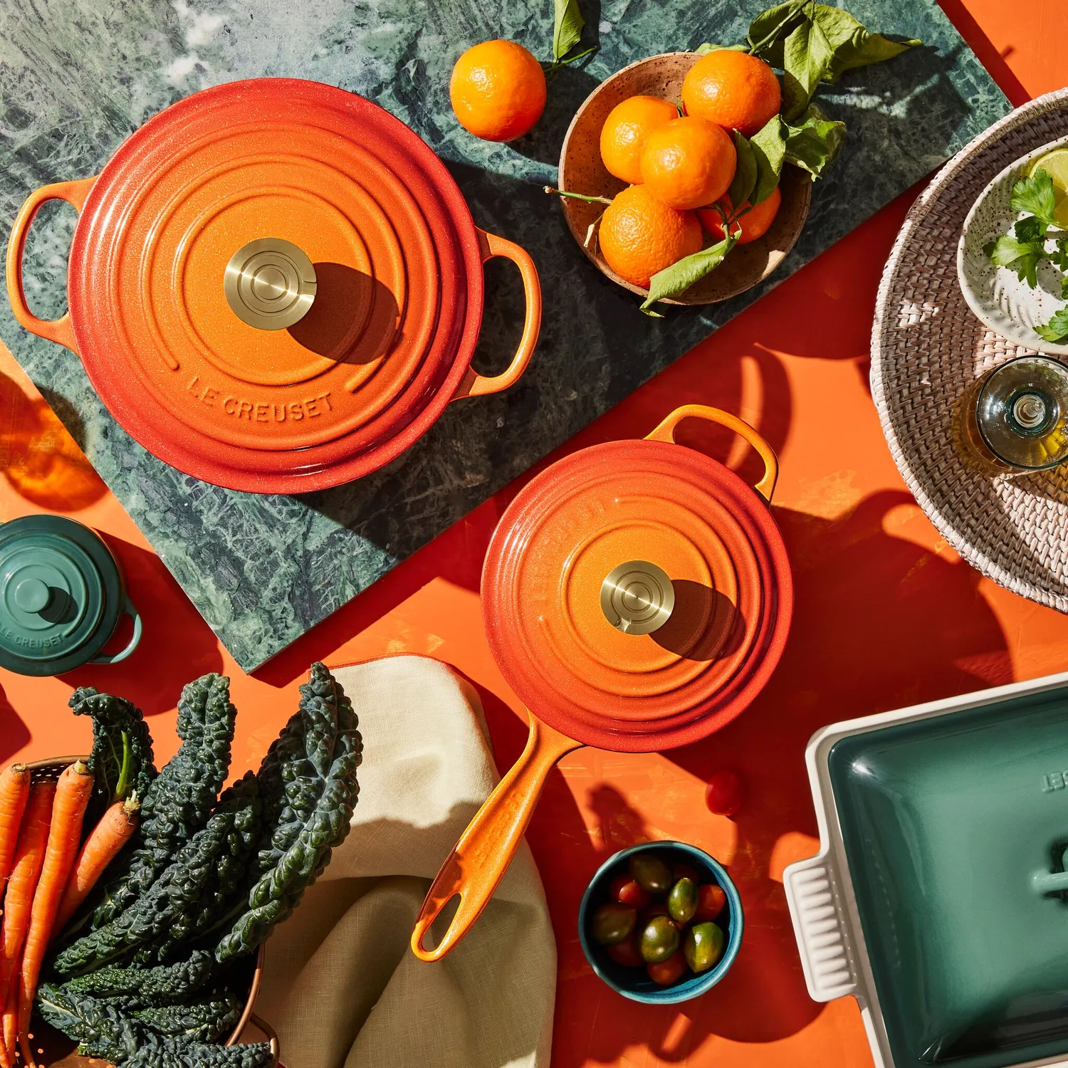 Le Creuset Signature Flamme Dorée Dutch Oven, 7.25 qt.