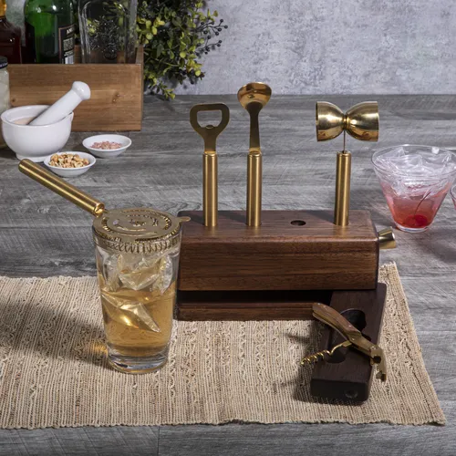 Picnic Time Sidecar 5-Piece Bar Tool Set