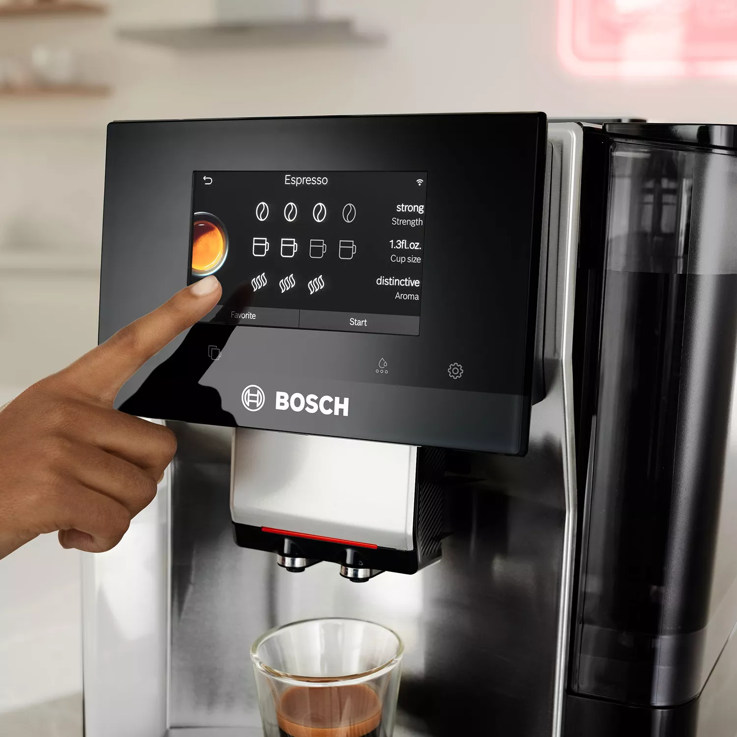 Bosch 800 Series Fully Automatic Espresso Machine in Stainless Steel