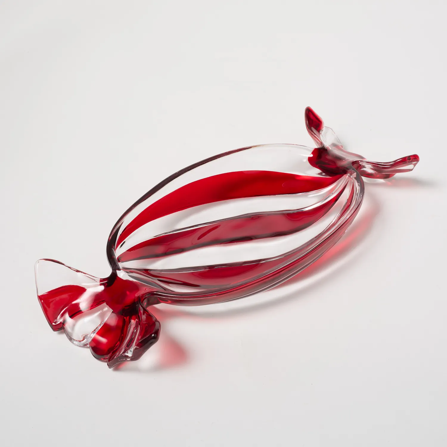 Sur la table Peppermint Glass Platter