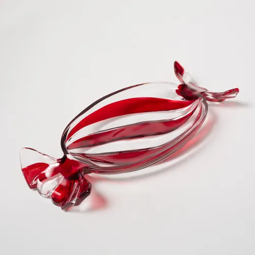 Sur la table Peppermint Glass Platter