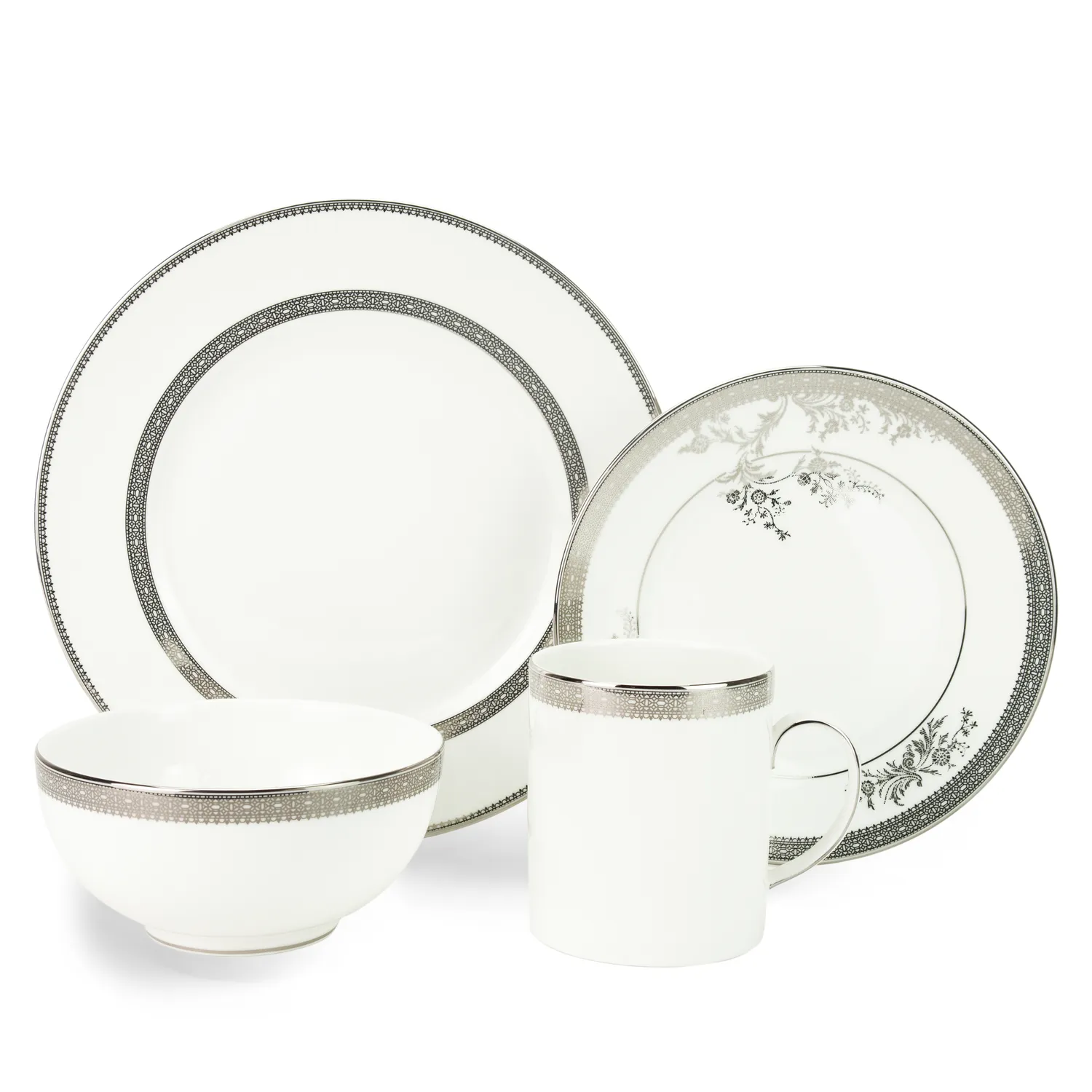 Vera Wang Lace 4-Piece Dinnerware Set