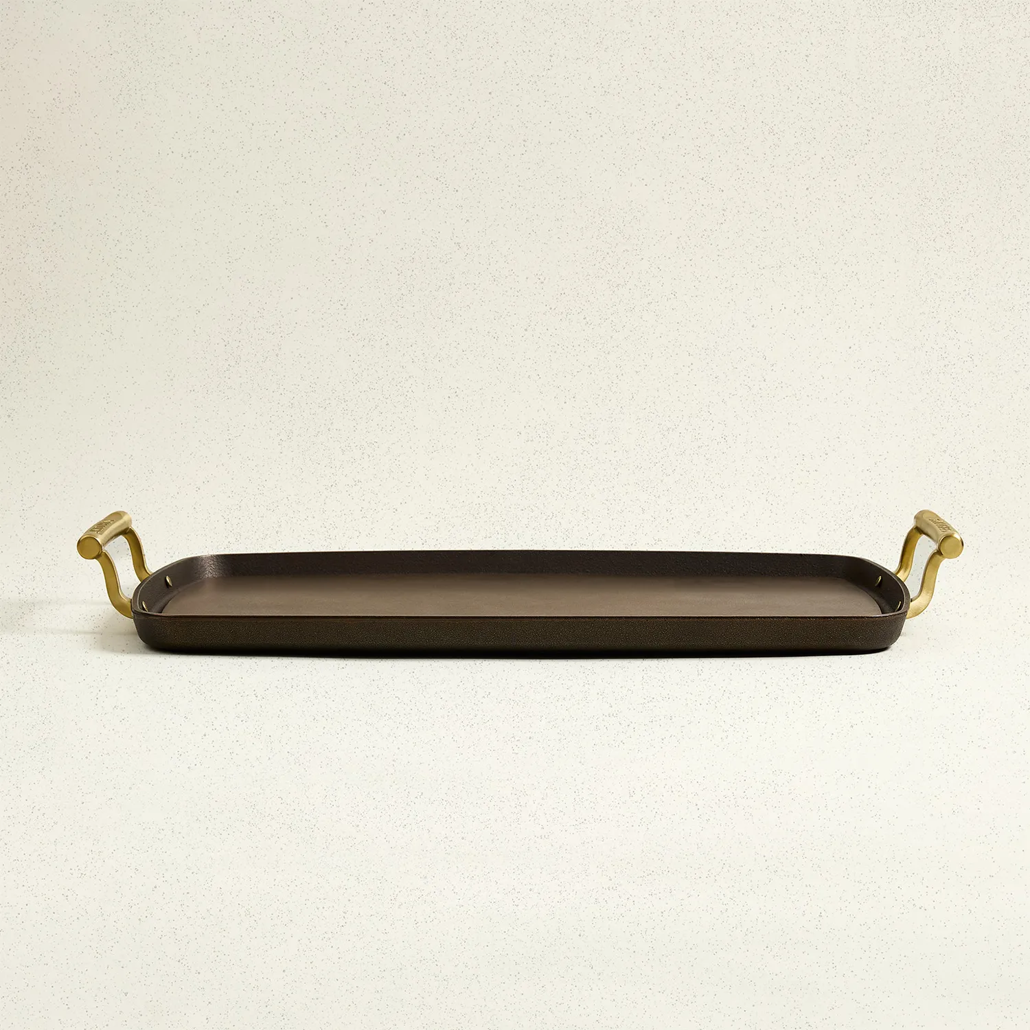 Smithey Polished Cast Iron Double Burner Griddle, 19.5"x12"