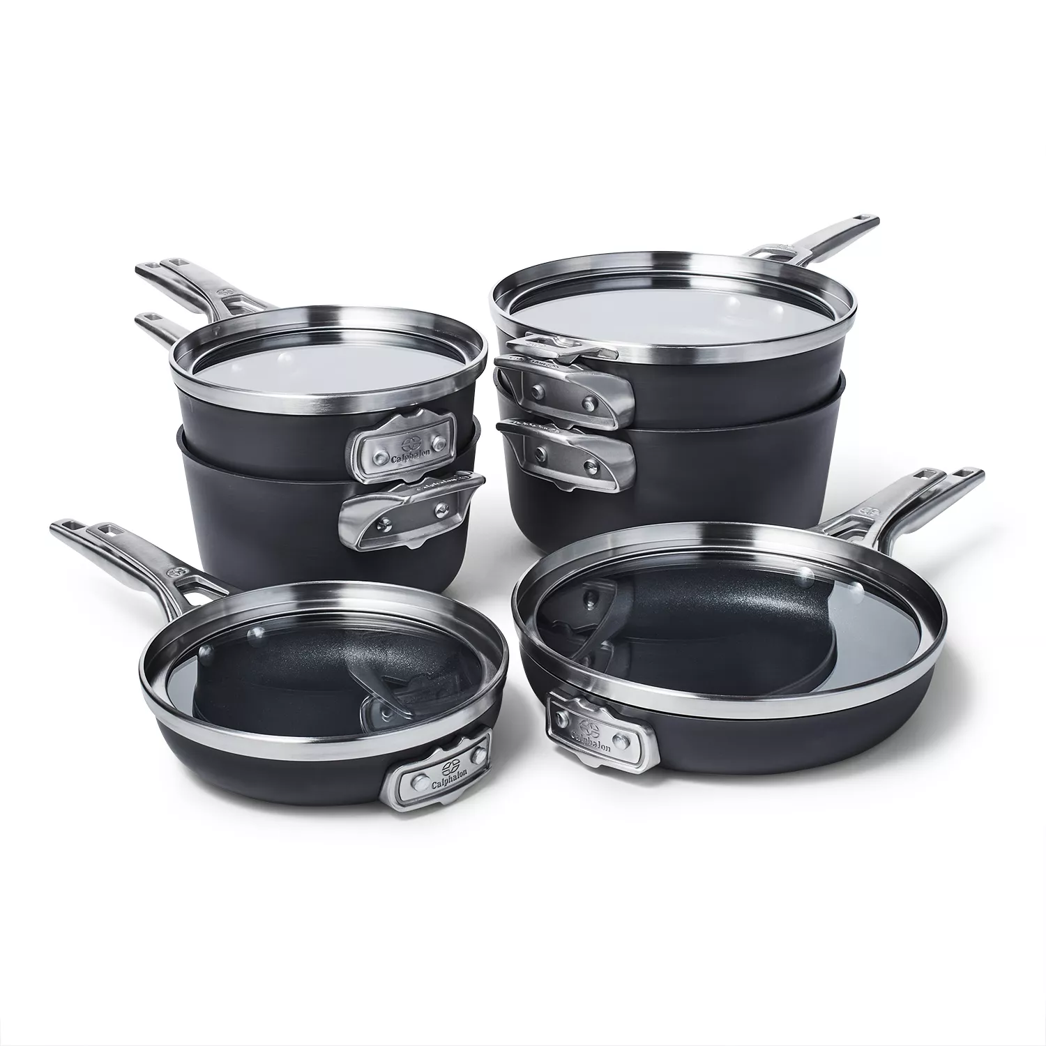 Calphalon Premier 11-Piece Stainless Steel Cookware Set