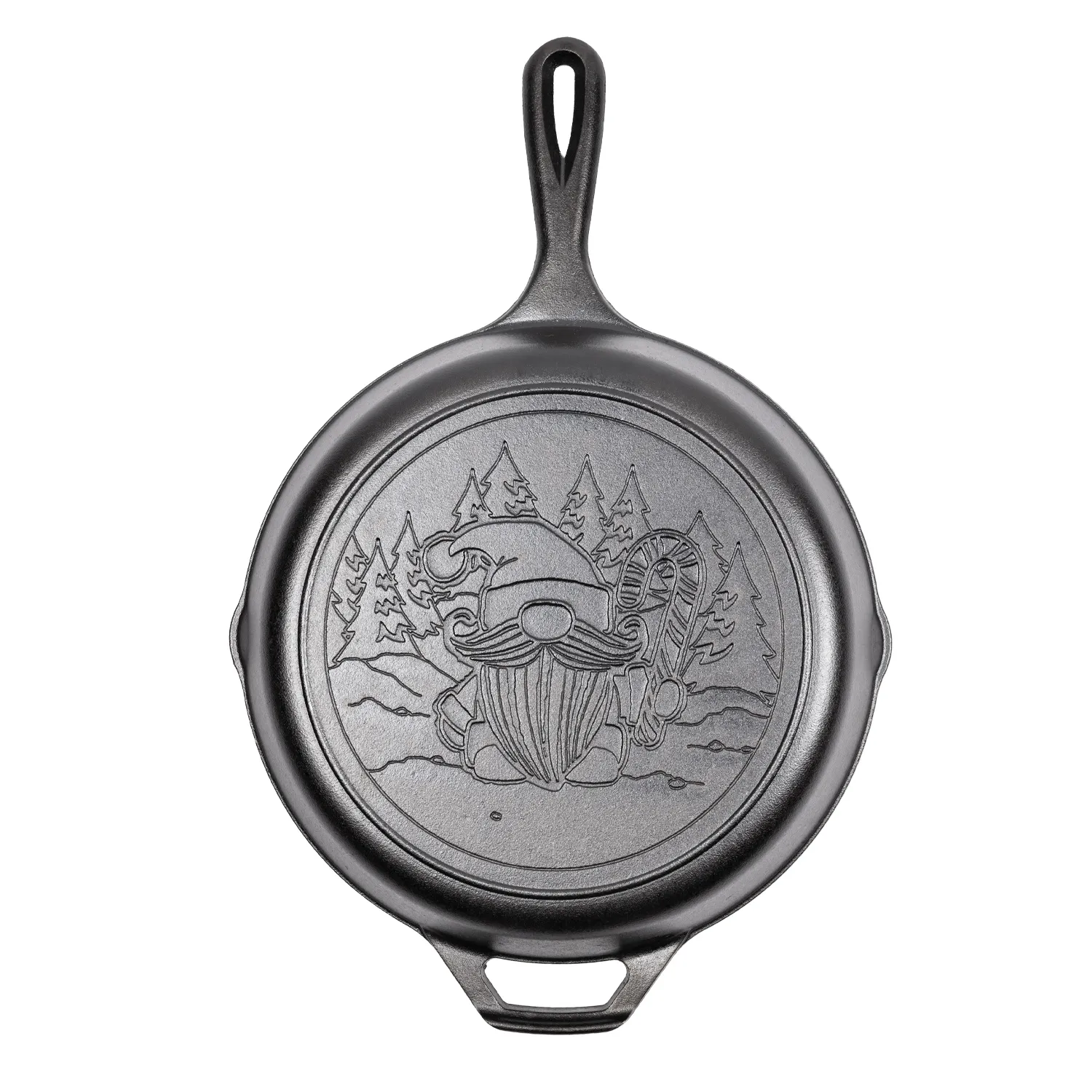 Lodge Holiday Gnome Cast Iron Skillet, 10.25"
