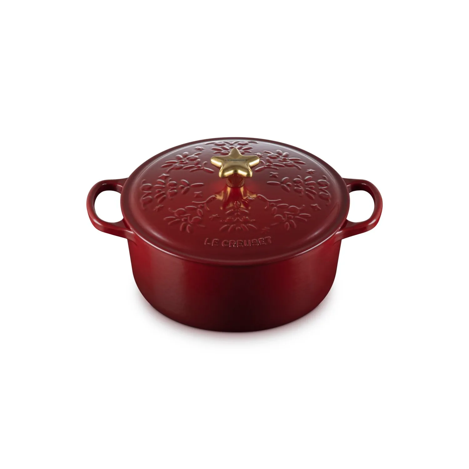Le Creuset Noel Collection Signature 4.5-qt. Round Dutch Oven with Tree Embossed Lid