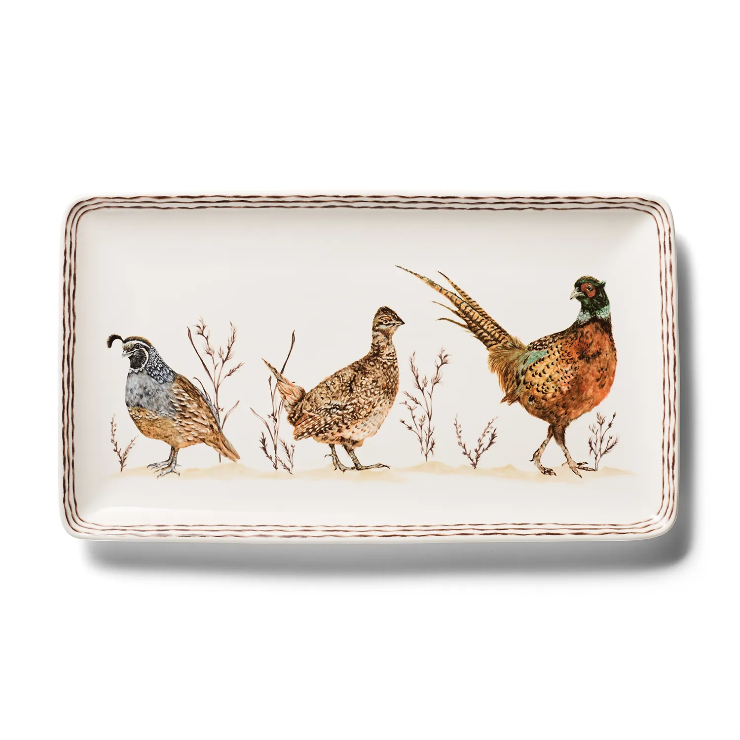 Sur la table Thanksgiving Birds Rectangular Platter