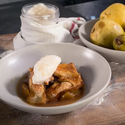 Bruised Pear Pandowdy