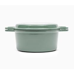 Misen Enameled Cast Iron Dutch Oven with Grill Pan Lid, 7 qt. Gift