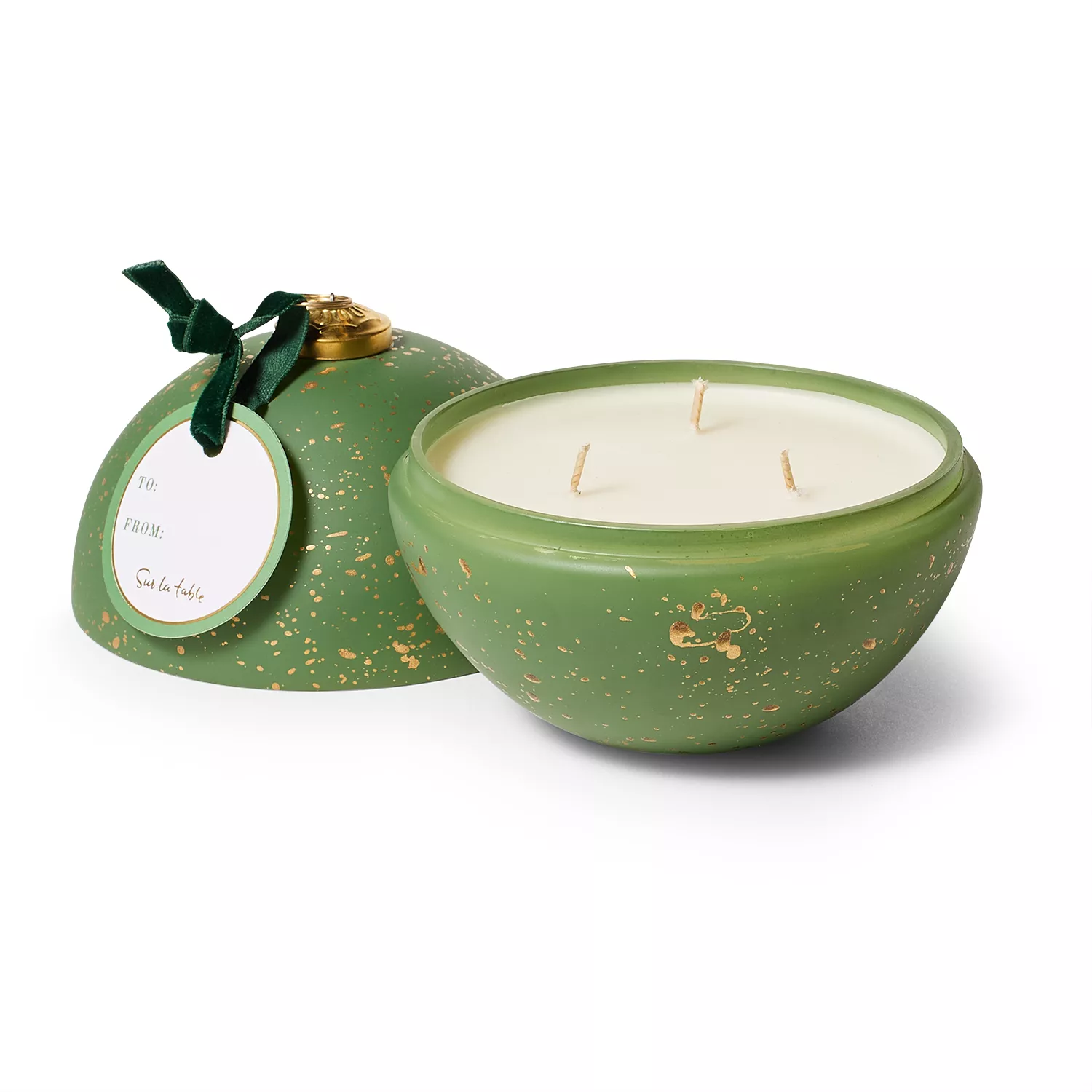 Sur La Table Scented Balsam Clove Ornament Candle