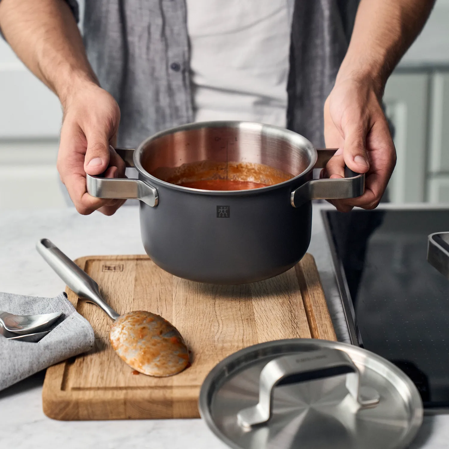Zwilling Pure Stainless Steel 6-Piece Cookware Set