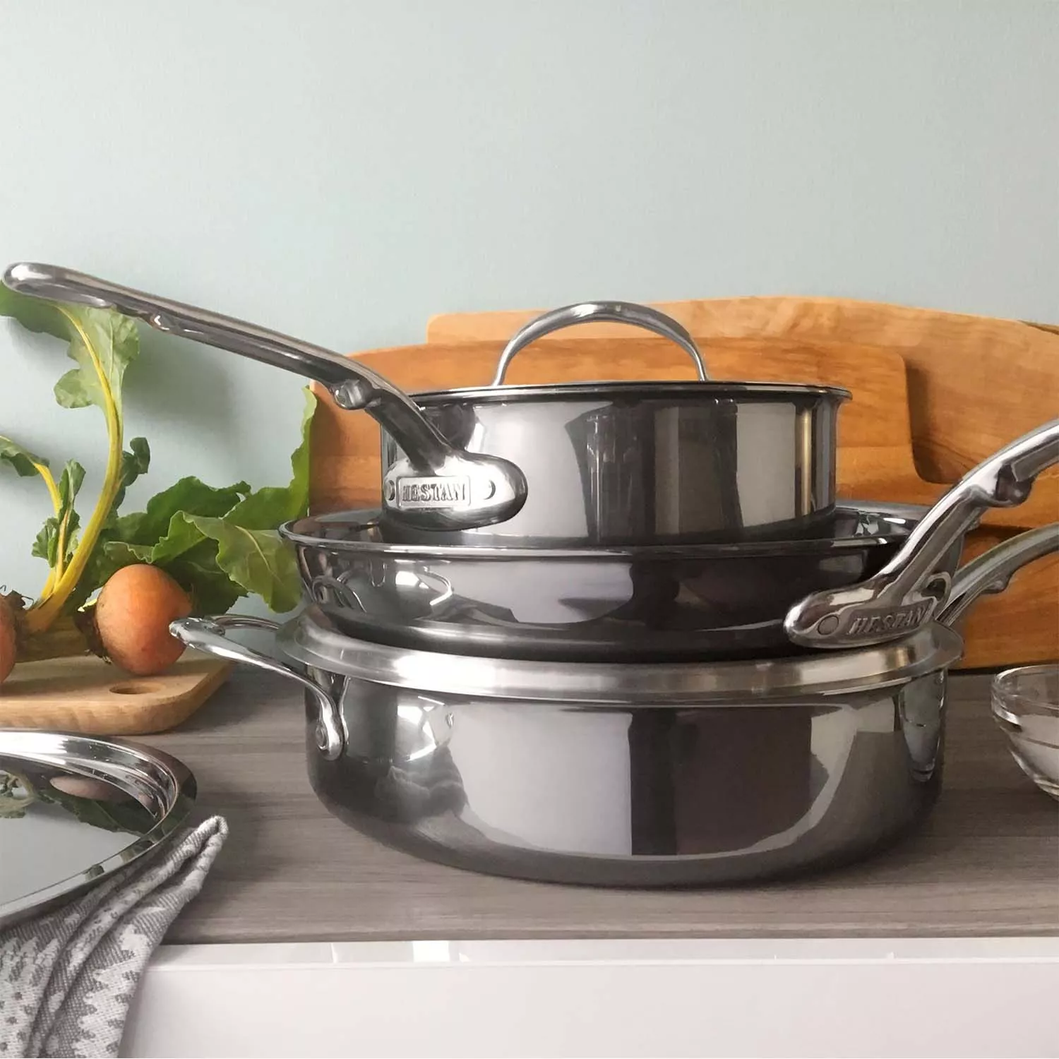 Hestan NanoBond Titanium Stainless Steel 5-Piece Essential Set
