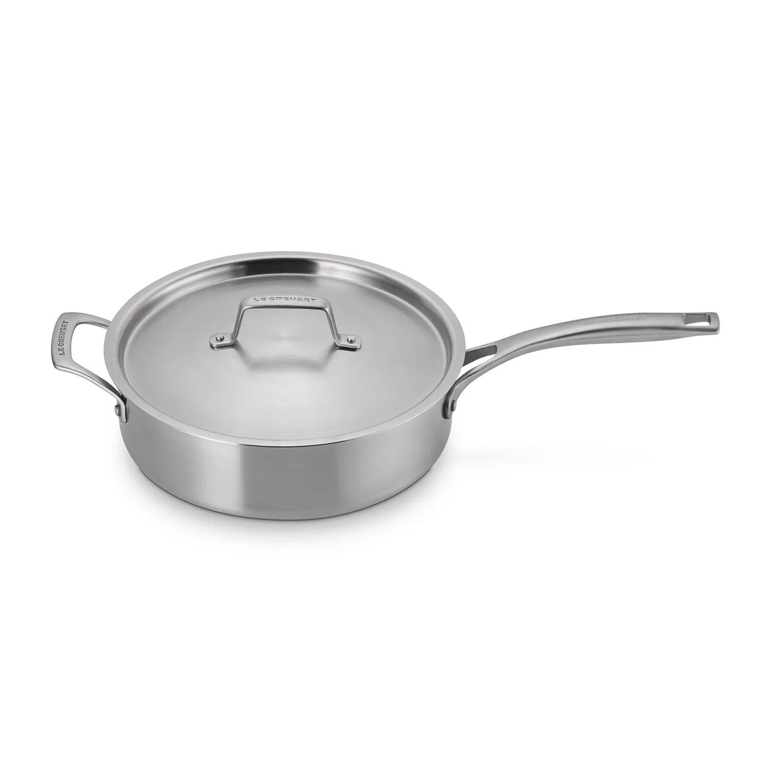 Le Creuset Essential Stainless Steel Sauté Pan, 4.5 qt.
