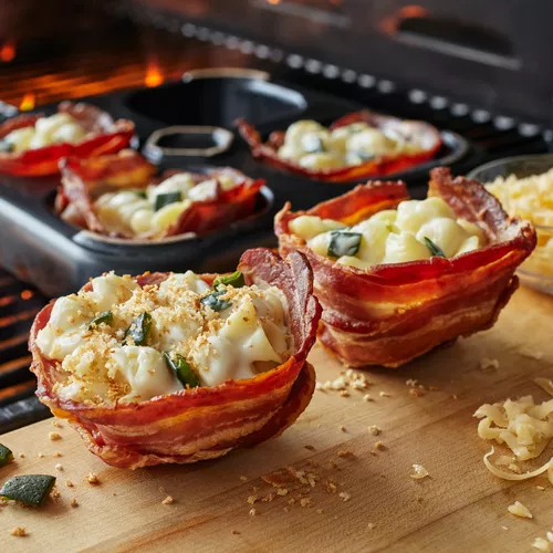 Mac &lsquo;n Cheese Bacon Bowls with Pasilla Chile