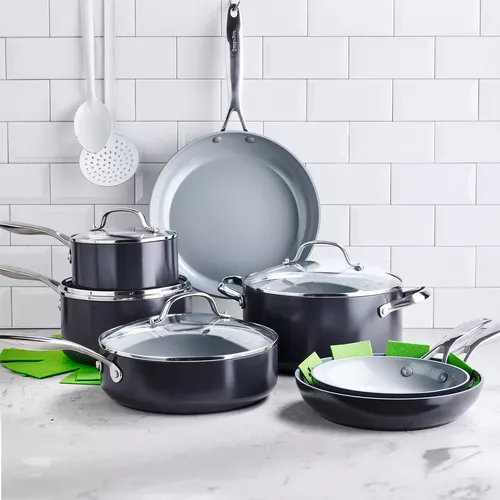 GreenPan Valencia Pro Ceramic Nonstick, Set of 10 + Bonus