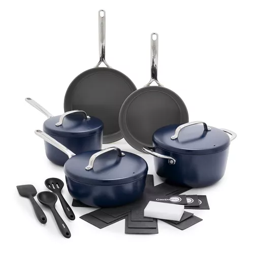 GreenPan Craft Noire 13-Piece Cookware Set, Black