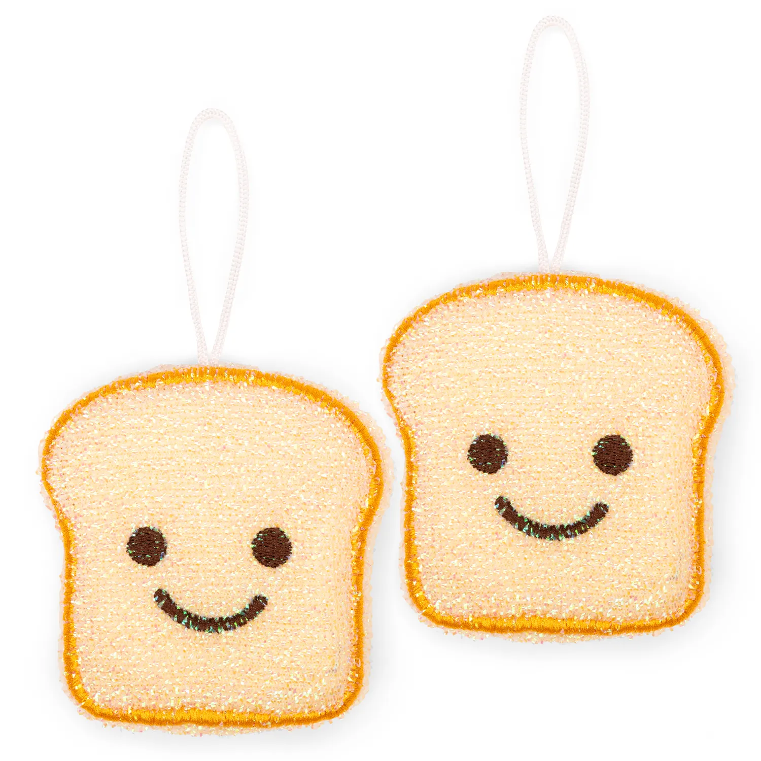 Kikkerland Toast Scrub Sponges, Set of 2
