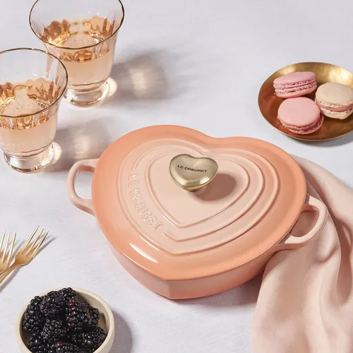 Le Creuset Shallow Heart Cocotte, 1.25 Qt.