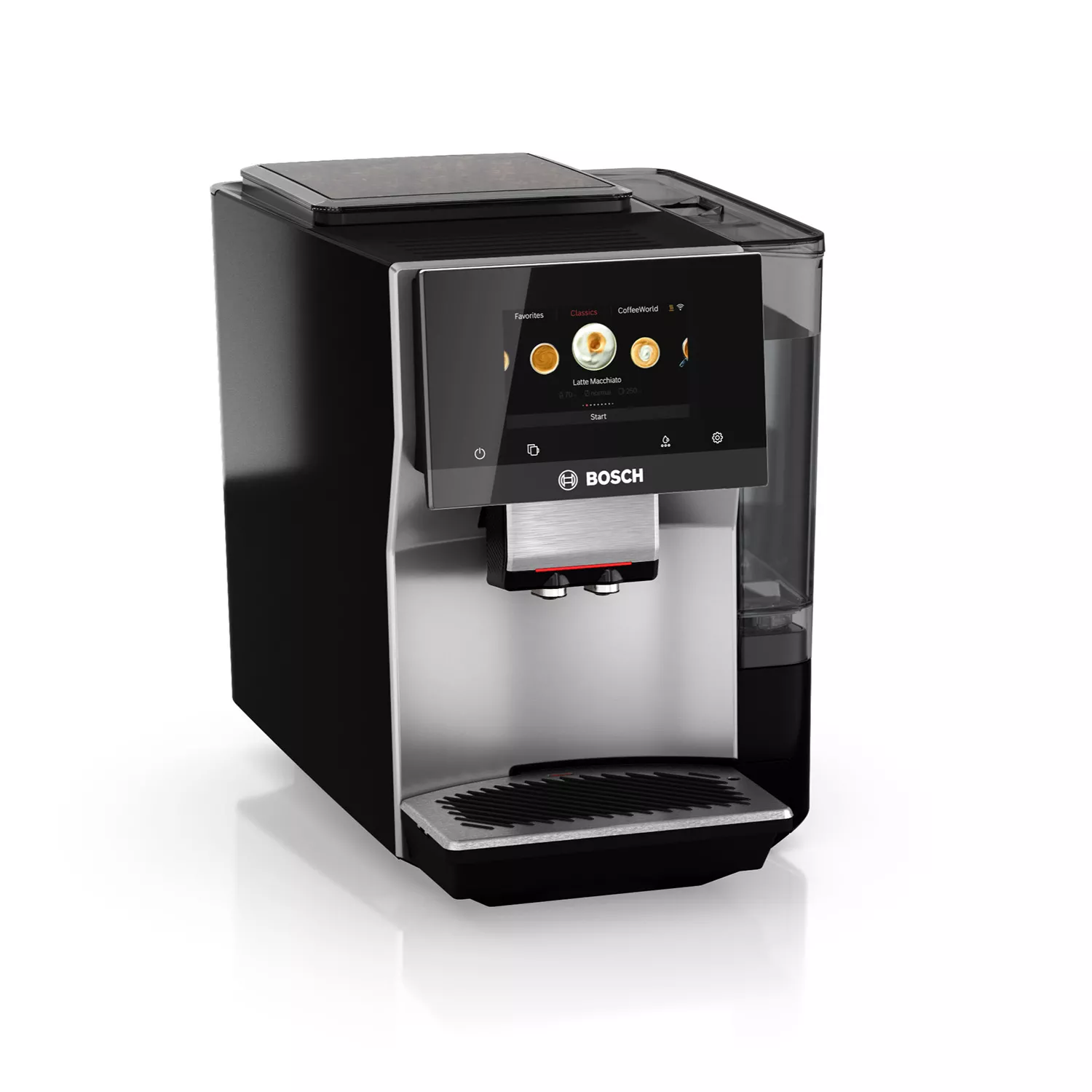 Bosch 800 Series Fully Automatic Espresso Machine with Milk Express Plus, Silver