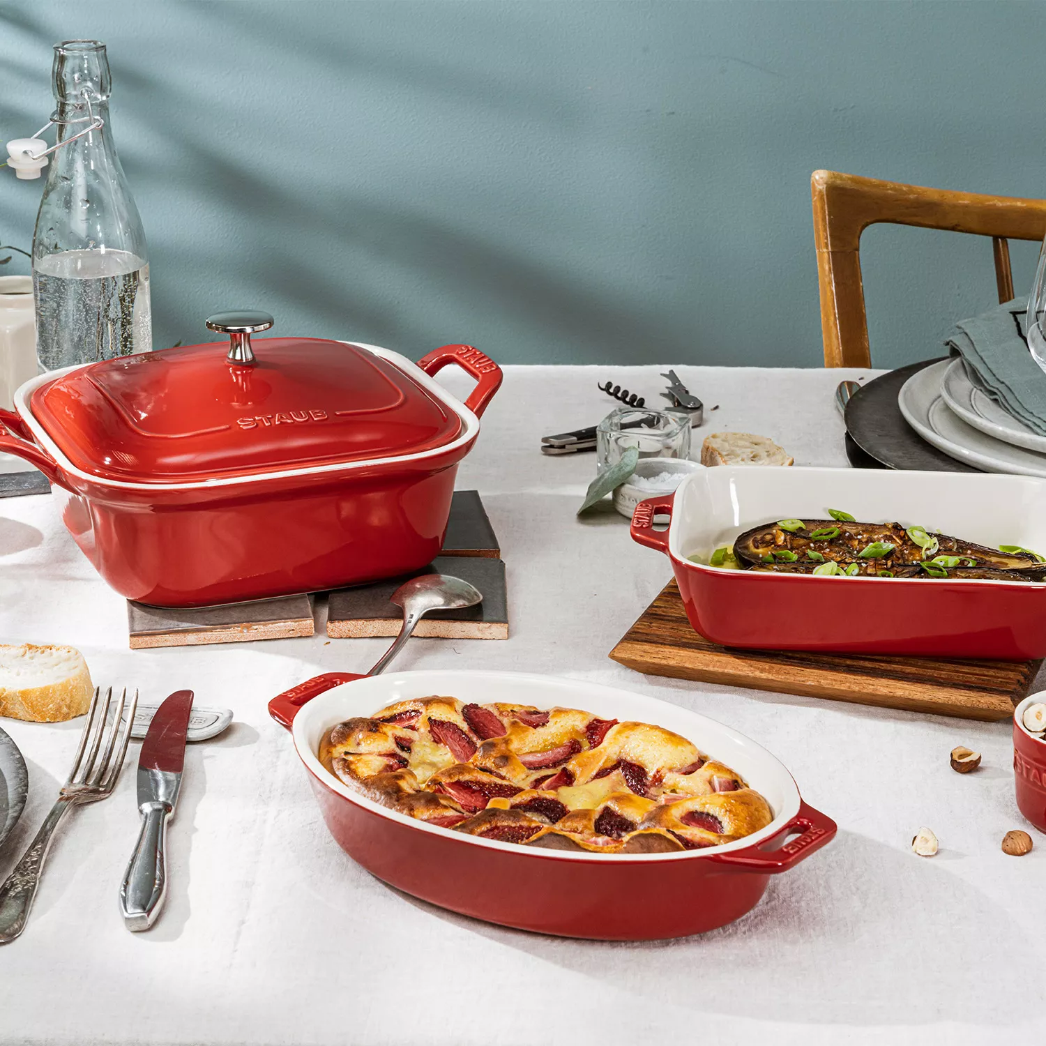 Staub Stoneware 4-Piece Baking Dish Set