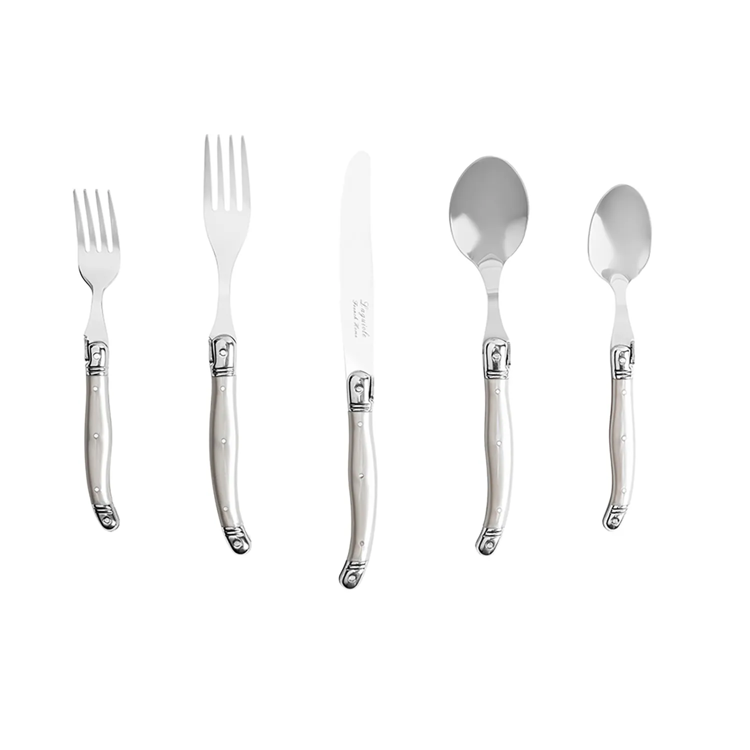 French Home Laguiole Stainless Steel Flatware, 20-Piece Set