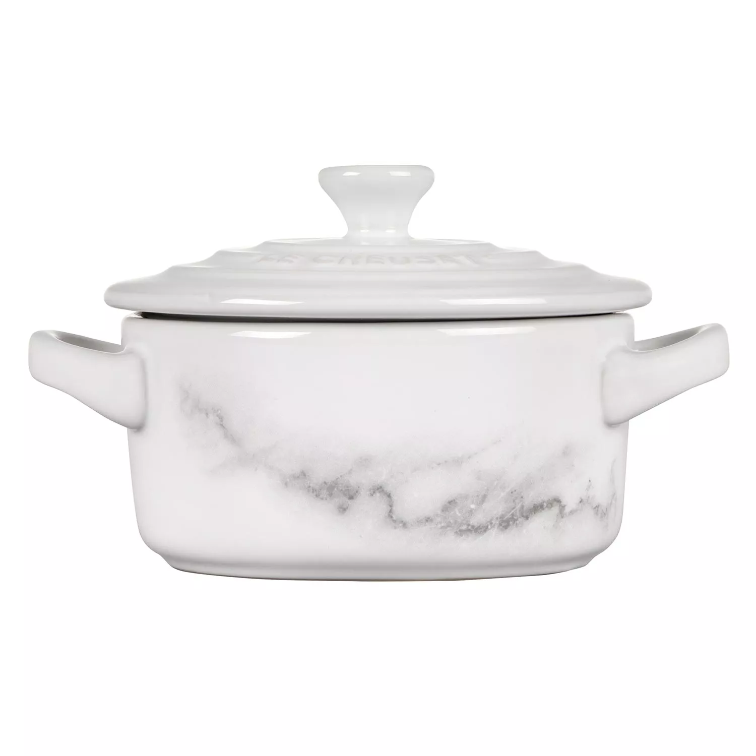 Le Creuset Roasting Pan Signature Marble - White - ø 24 cm / 4.2