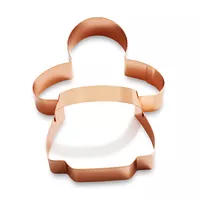 Sur La Table Copper-Plated Gingerbread Girl Cookie Cutter with Handle