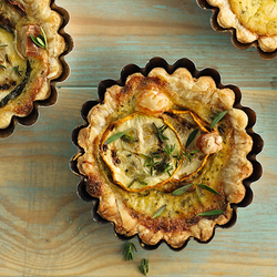 Caramelized Onion and Brie Tartlets