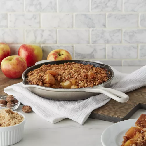 Skillet Caramel Apple Crisp