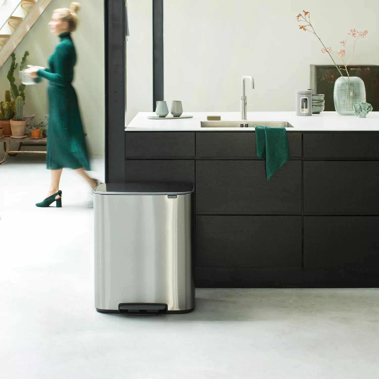 Brabantia Bo Step Bin, 2 x 30L